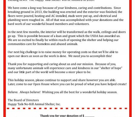 2019 Holiday Letter