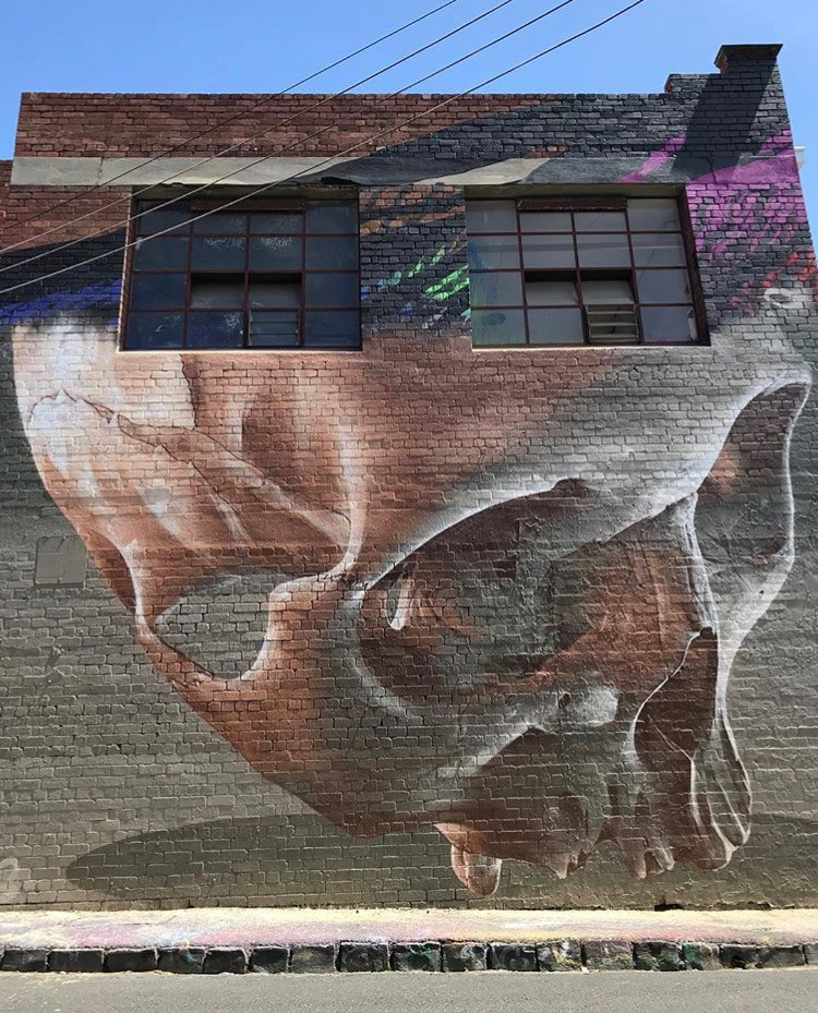 Mural Art by Street Artist and painter Sam Bates aka "Smug One"