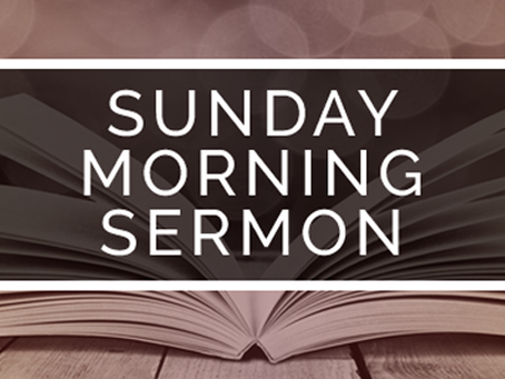 Sermon October 28, 2018