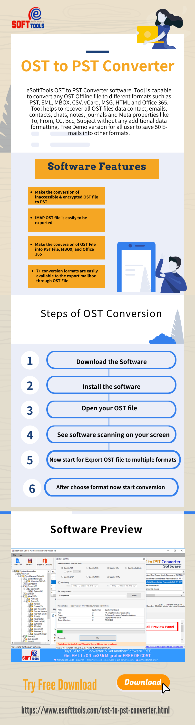 Convert Outlook OST file into PST content media