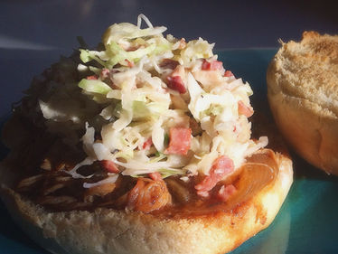 TINY Kitchen Pulled Pork Sandwiches & Apple Bacon Coleslaw