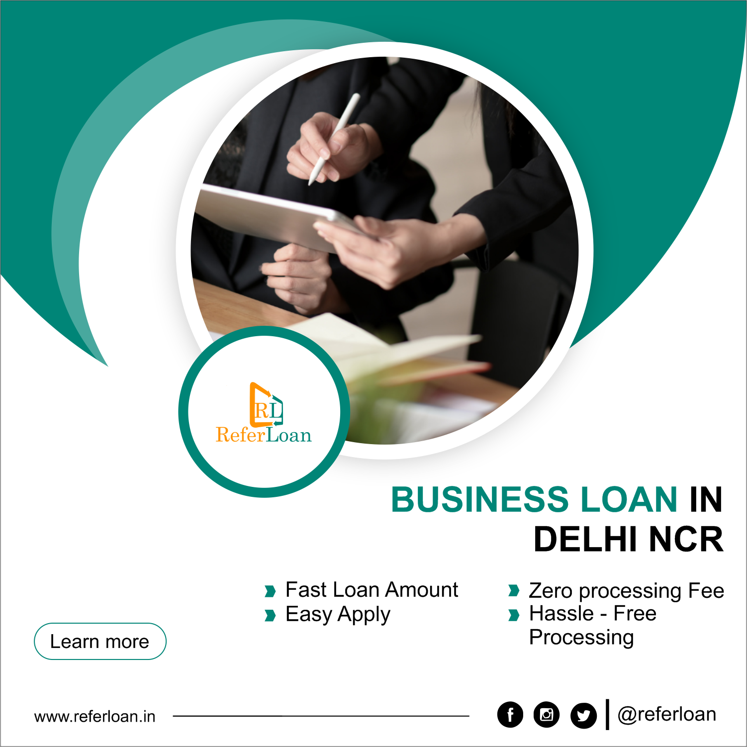 Business Loan in Delhi NCR| Many benefits |Referloan content media
