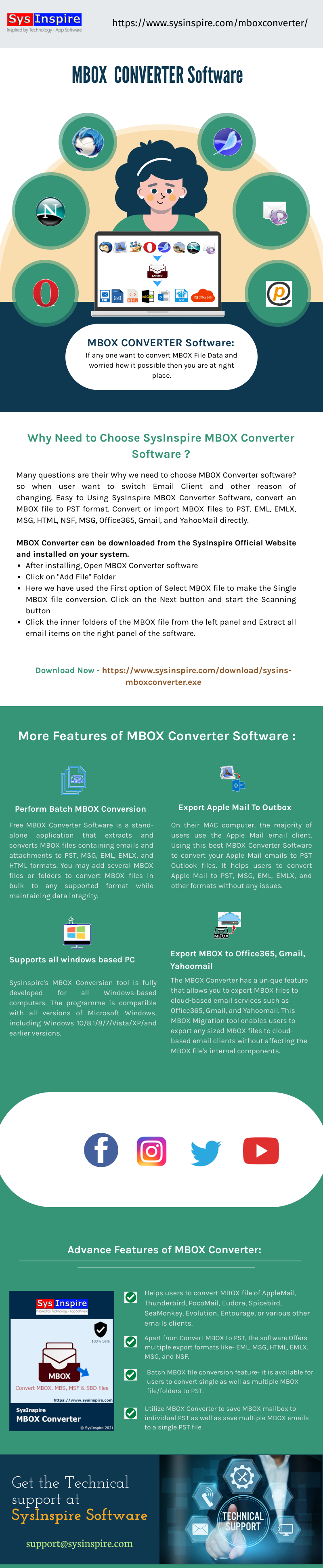 SysInspire MBOX Converter content media