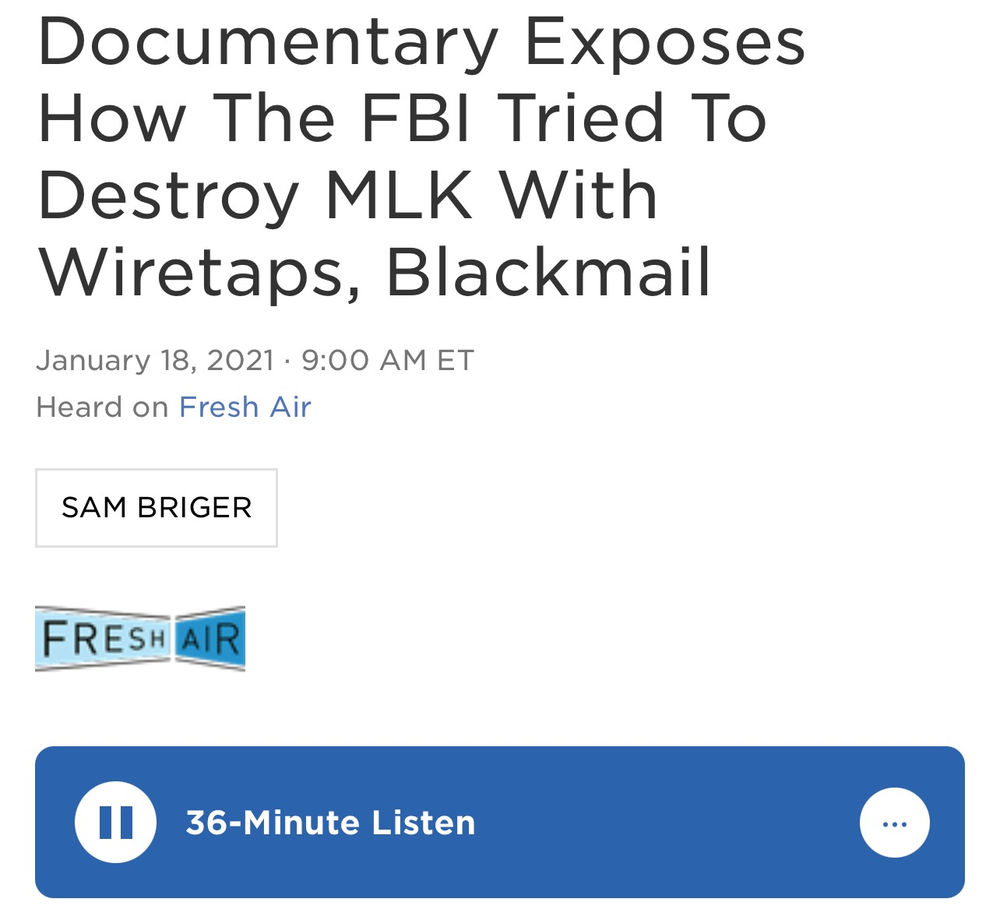 Documentary Exposes How The FBI Tried To Destroy MLK With Wiretaps, Blackmail REYETS