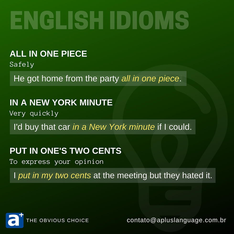 English Idioms