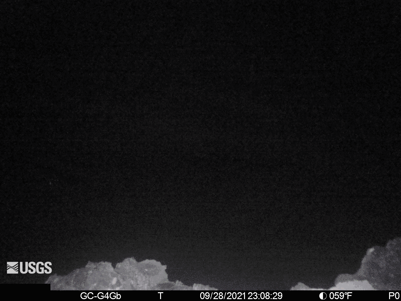 USGS Panorama timelapse showing lave appear in the caldera of Mount Kilauea on September 29, 2021