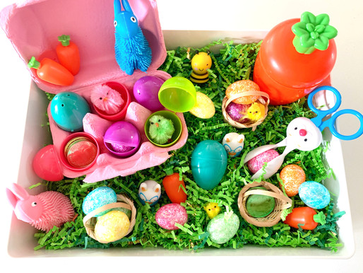Easter sensory bin