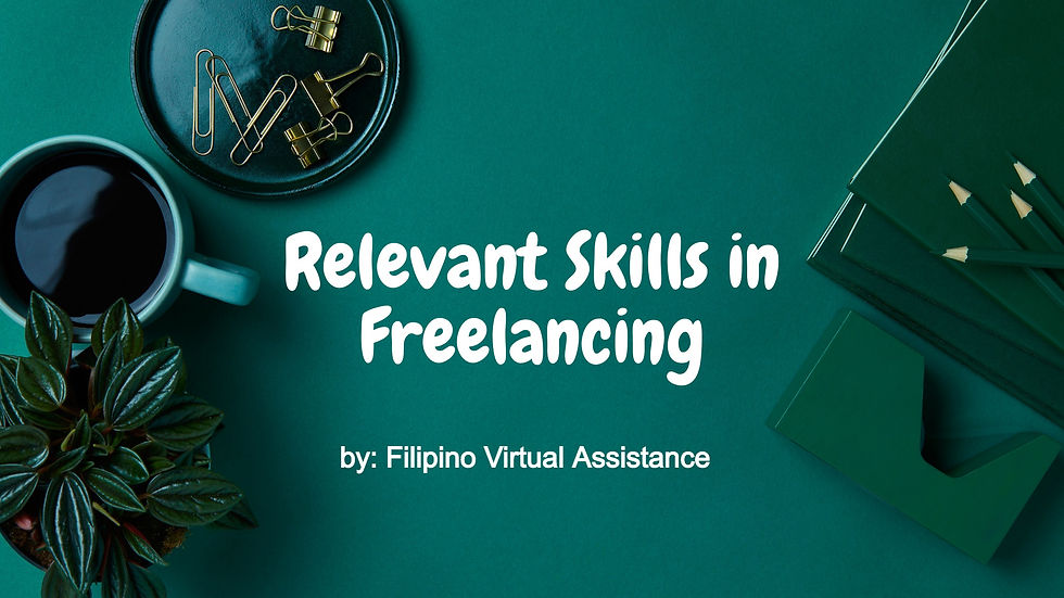 Relevant Skills in Freelancing