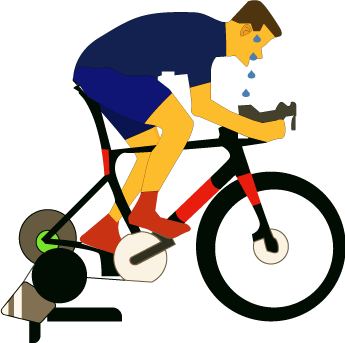 illustration of bicycle rider