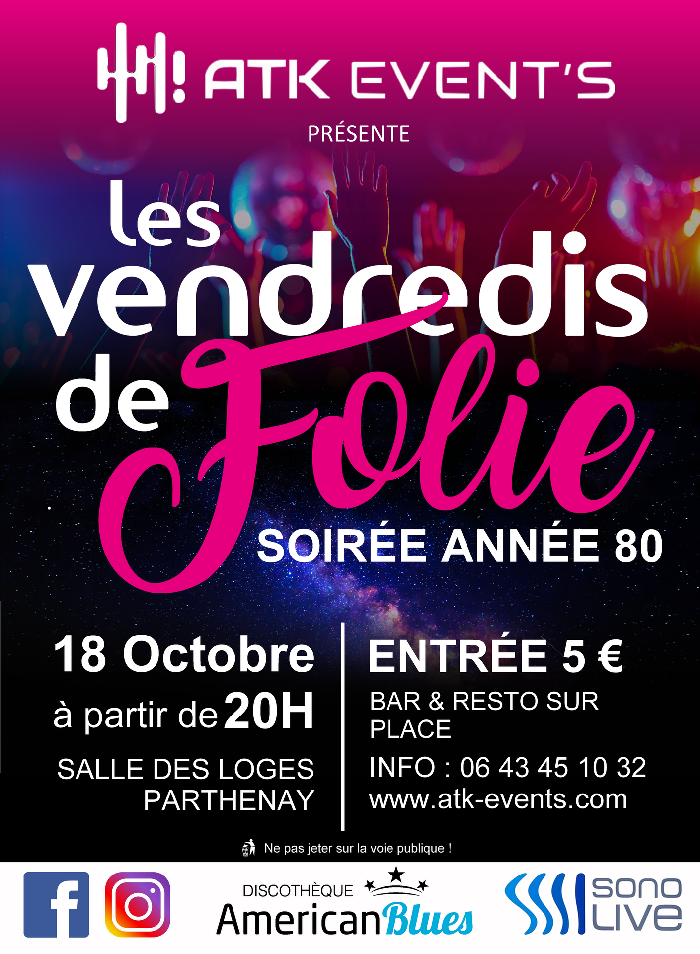 Grande soirée 80 Parthenay content media