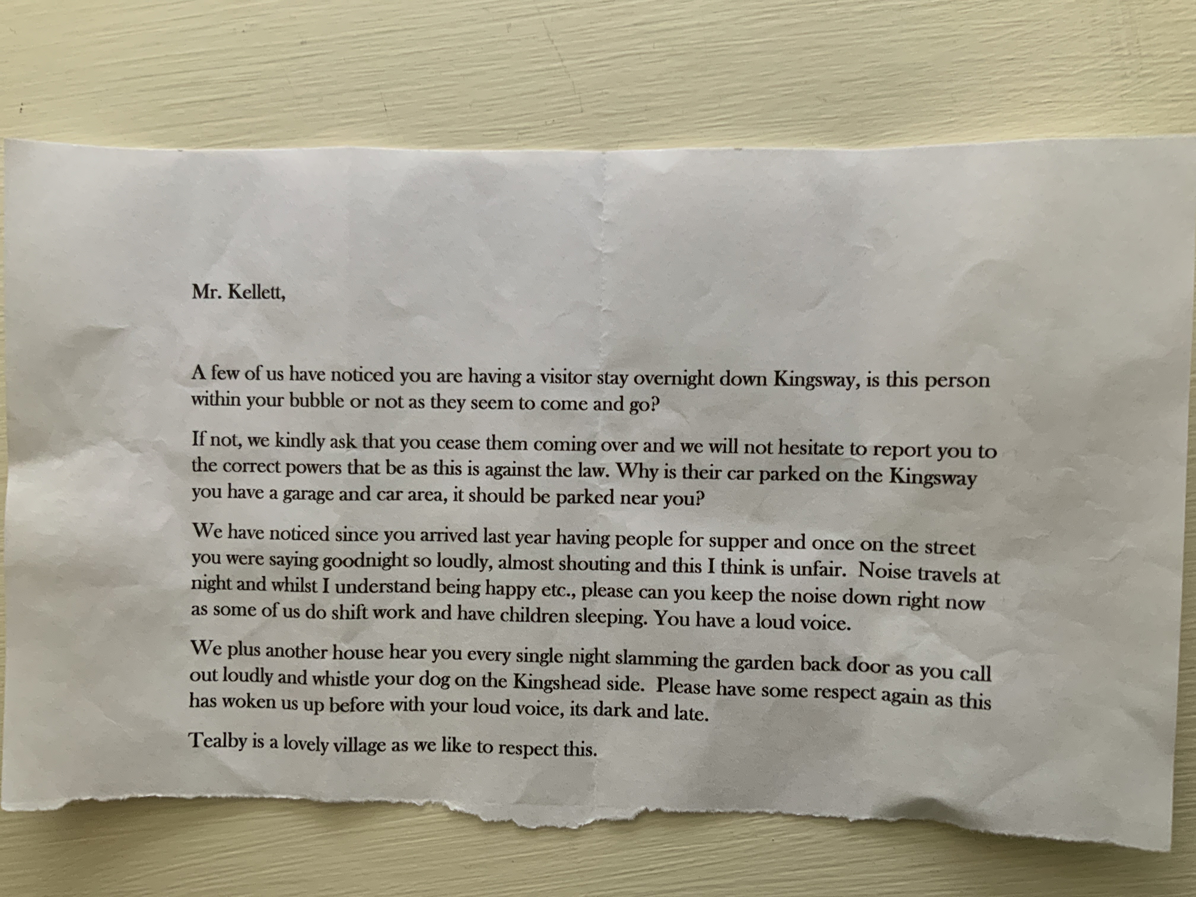 Anonymous Letter Received
content media