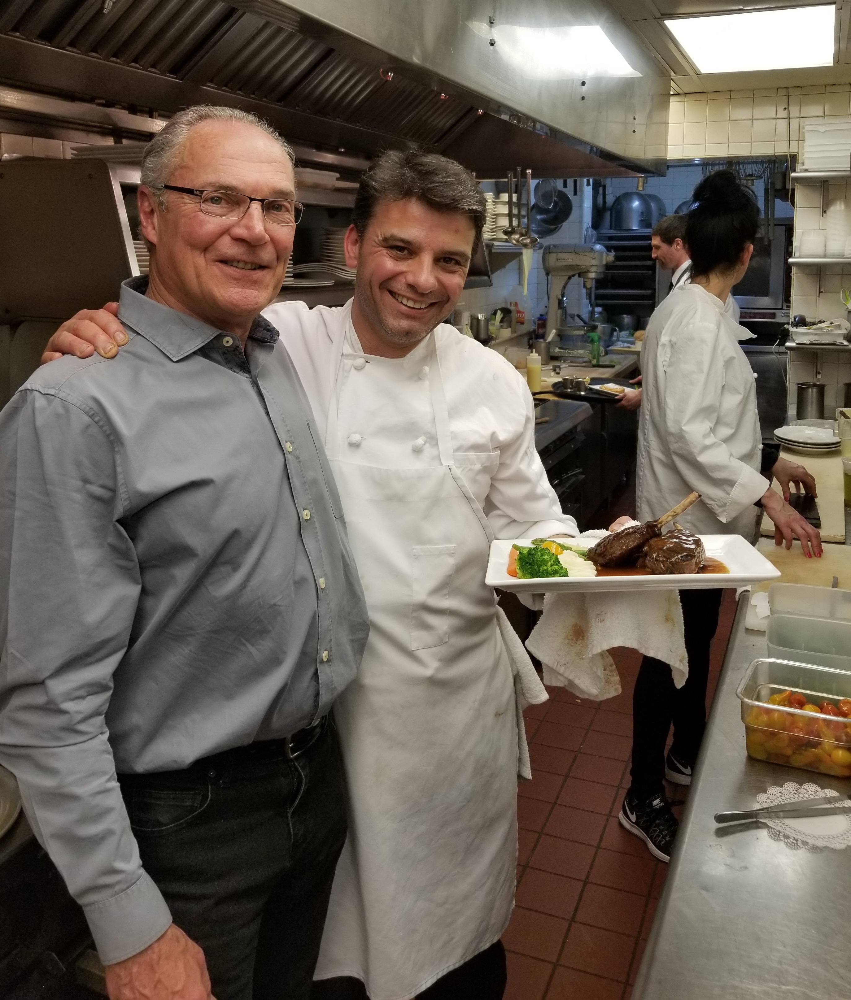 Steve Hauff and chef Jean Michel content media