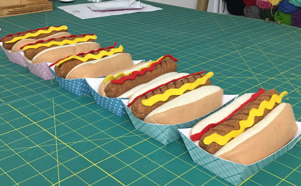 Felt Play Hot Dog