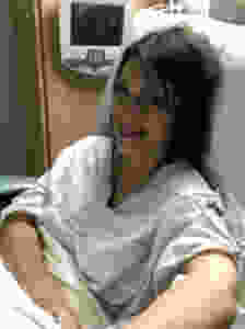 Surgery to remove a cyst caused by endometriosis.