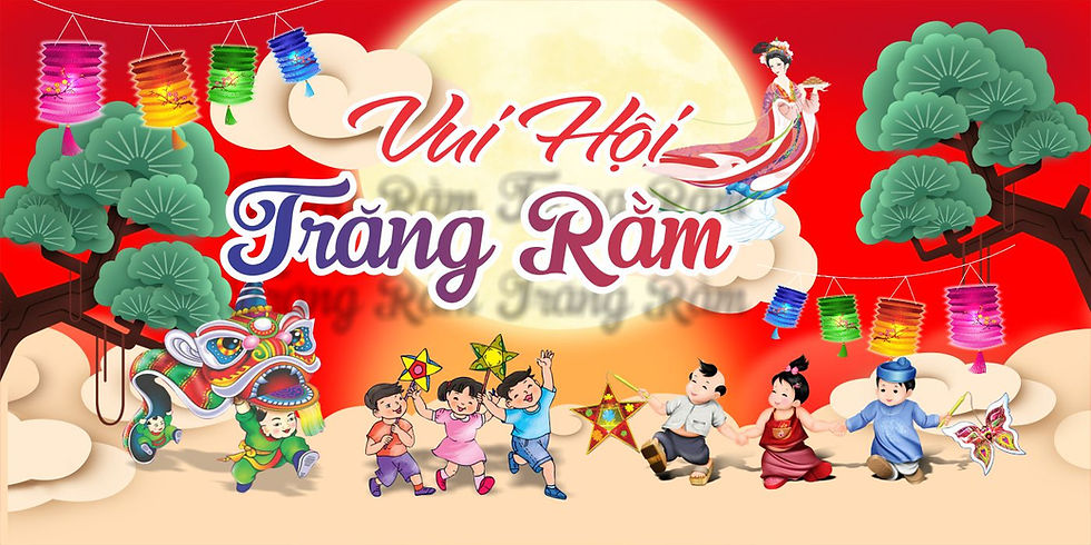 Mẫu Phông Tết Trung Thu Vector Corel CDR