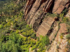 Angel's Landing trail at Zion National Park