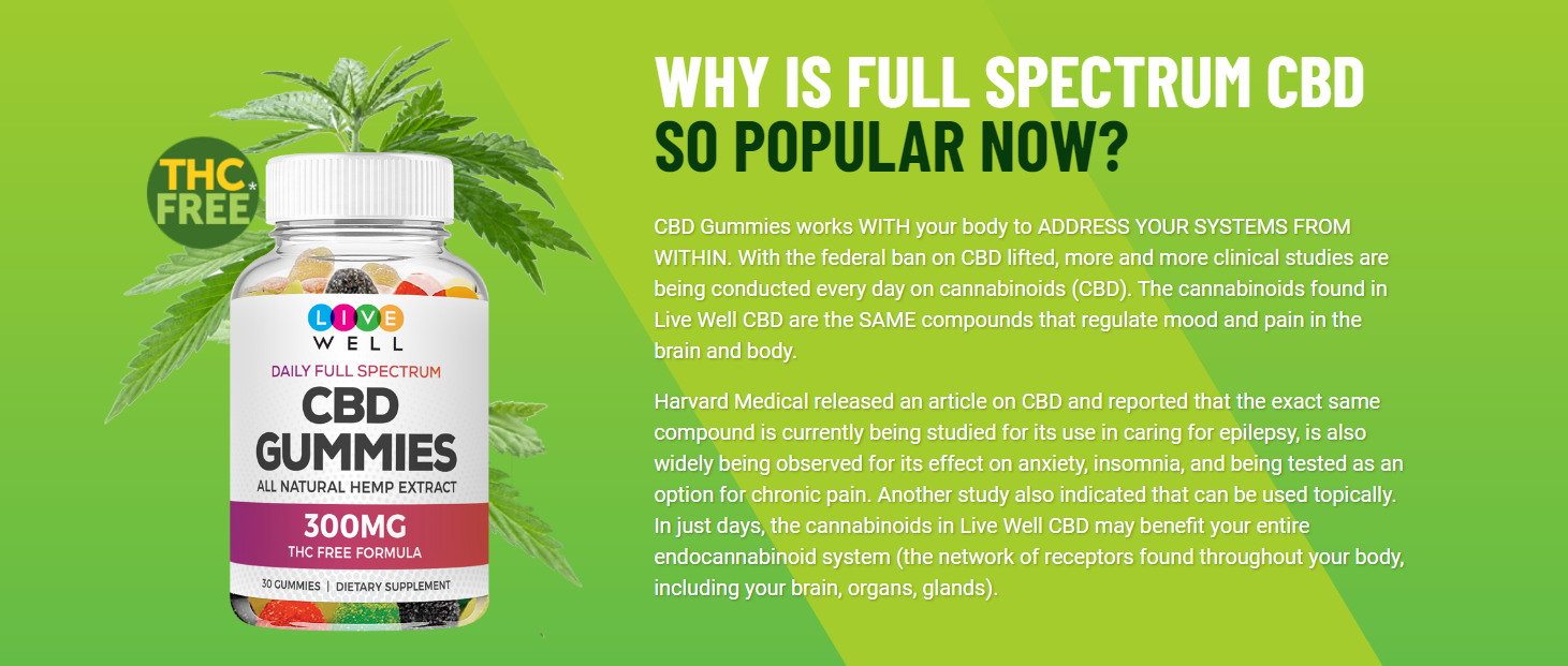 Live Well CBD Gummies Reviews SCAM Or LEGIT! Is It Safe To Use? content media