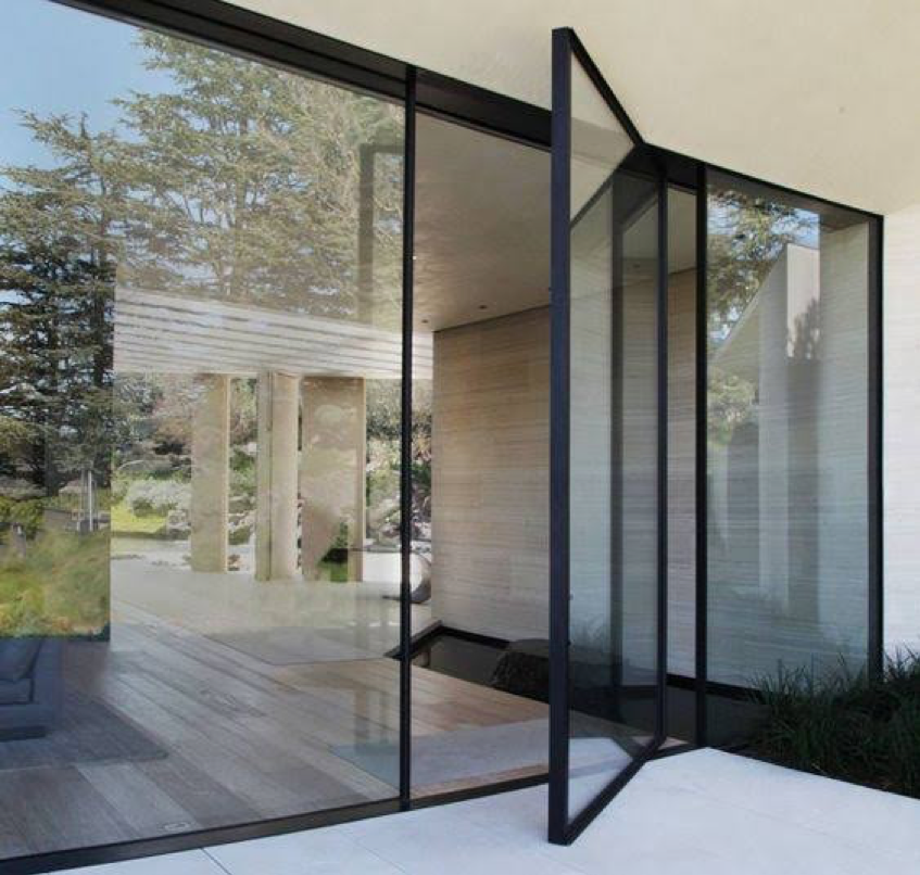 Glass doors with a single hinge are one of the most traditional glass door options. On one side of the door, there is a swiveling hinge that helps allow the door to swing. It has both internal and external usage and opens both inwards and outwards. As you have armed yourself with a number of attractive glass door ideas, you can explore on your own and decide the best modern glass door for your modern home decor.