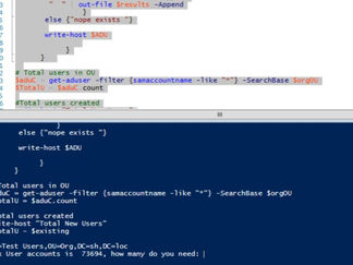 Create 73,000 Test AD User Accounts