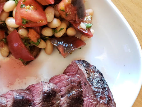 Steak with Tuscan Cannellini Salad
