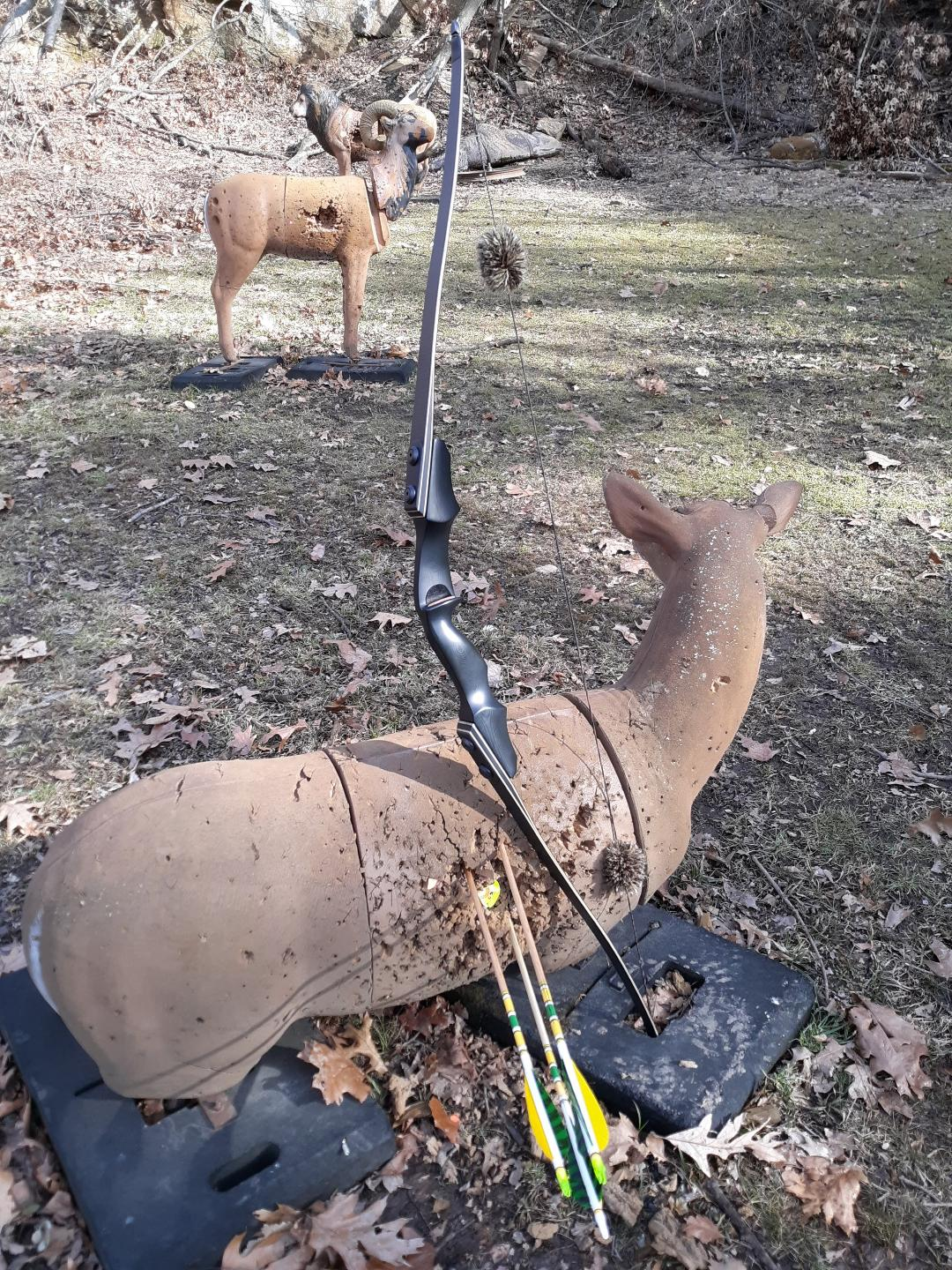 Bob Lee Blackhawk Carbon Longbow, 62", 46# - SOLD content media