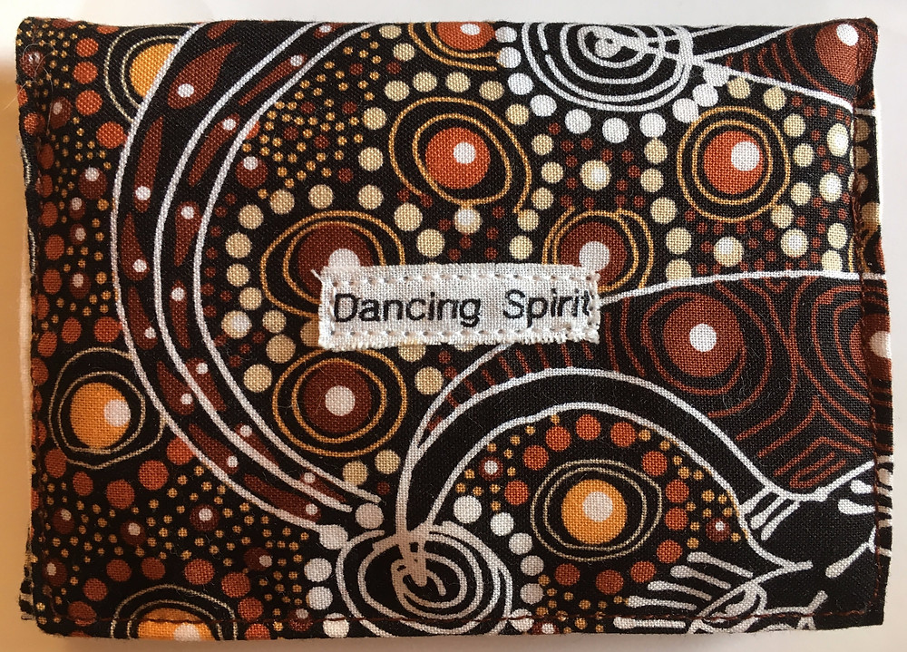Fabric from Australia, assured the Indigenous aborigine people were paid well to design it. I hope so!!