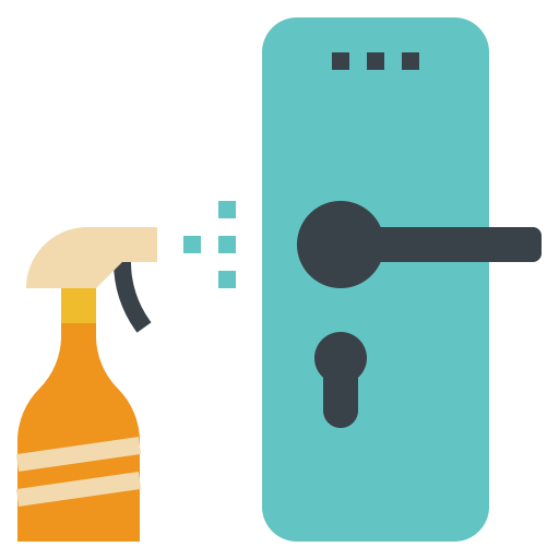 5728178 - cleaning door hygiene knob object