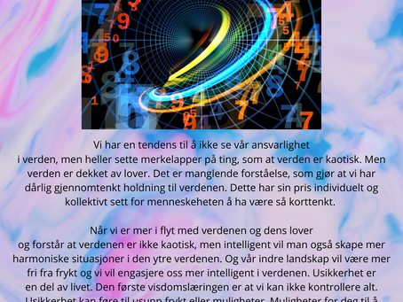 Å se på verden som en intelligent orden og leve i harmoni med den