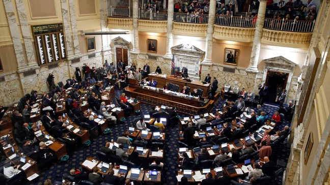Meeting within the Maryland State Senate.