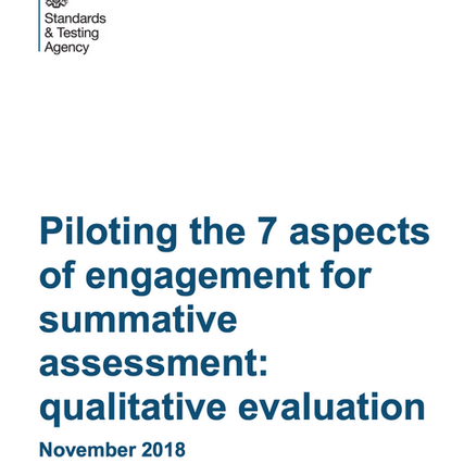 Piloting the 7 aspects of engagement for summative assessment: qualitative evaluation
