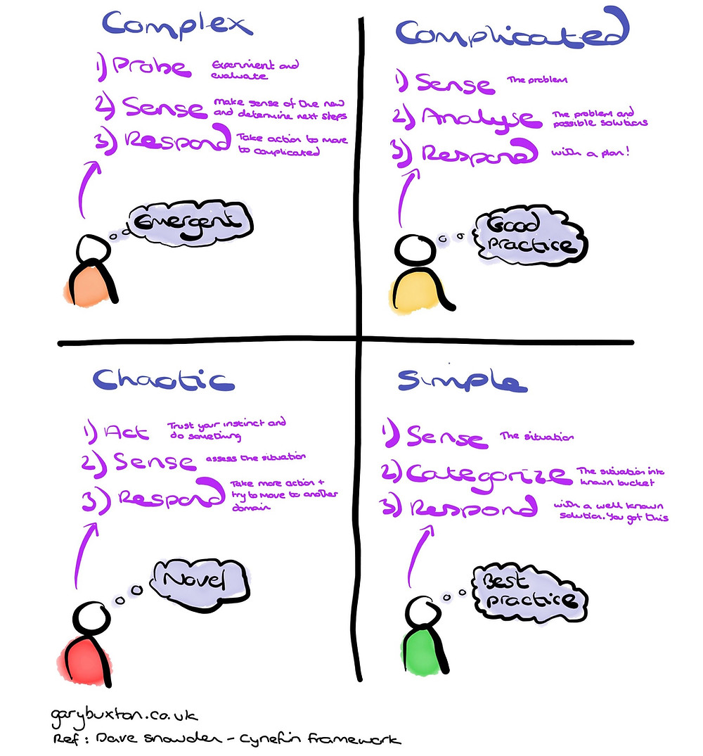 Cynefin Framework Drawing by Gary Buxton