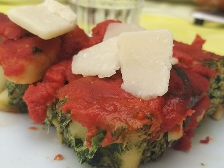 Pasta rolls ricotta-épinards