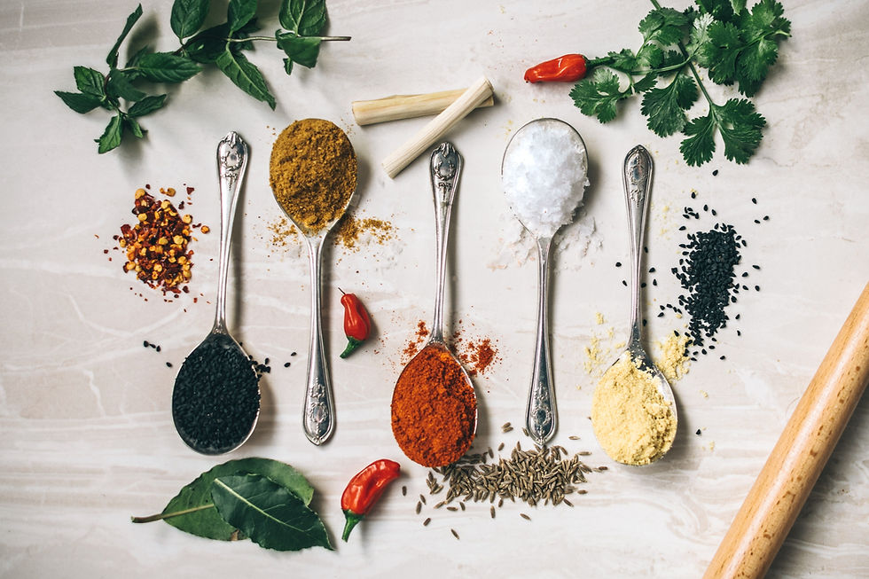 spoonfuls of spices