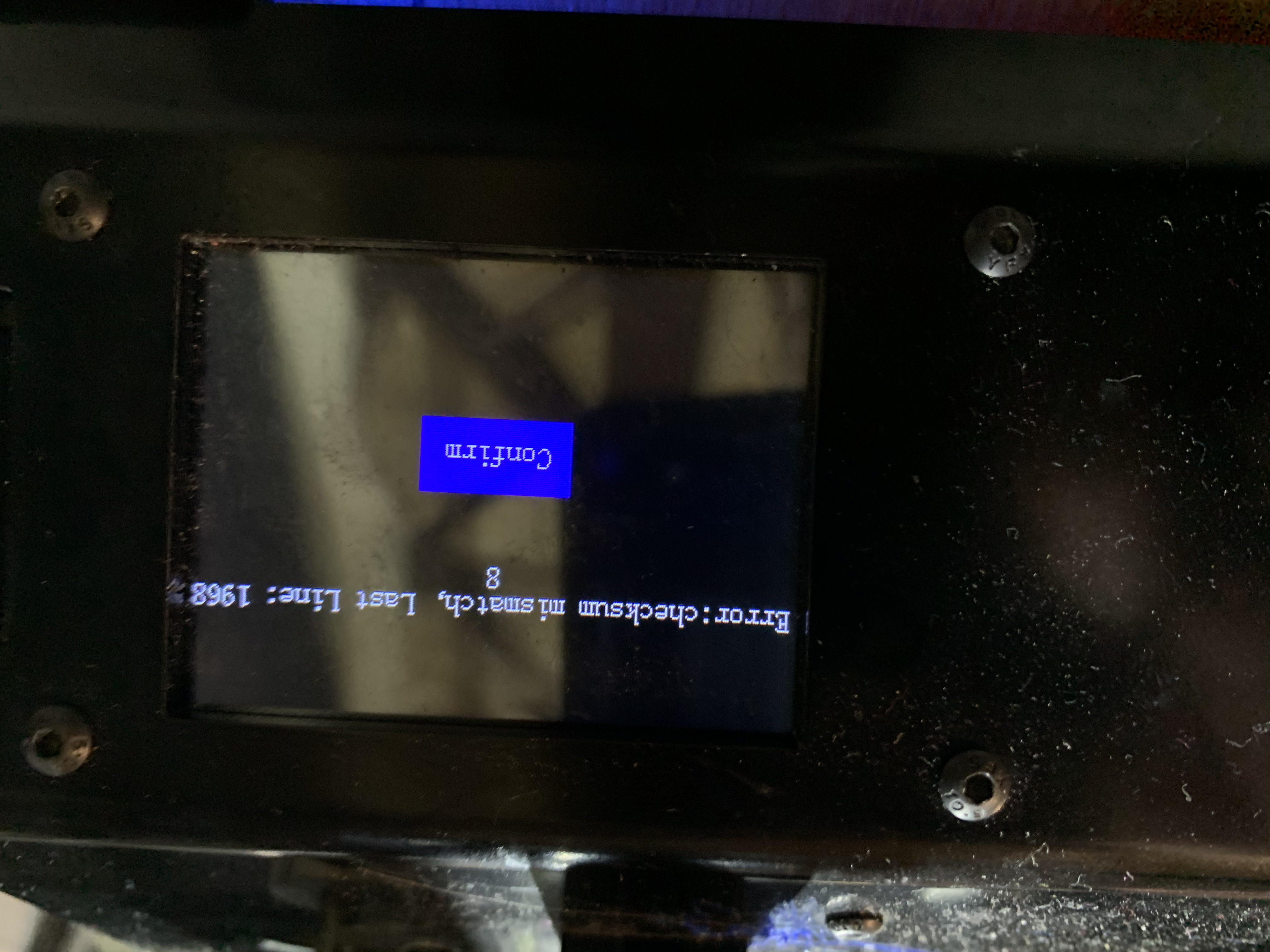 Error: checksum mismatch, last line: **** content media
