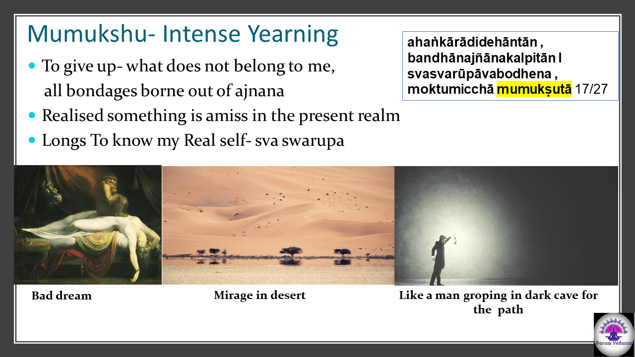 Vivekachudamani 108 selected Verses Class 4: video Link, Summary Slides content media