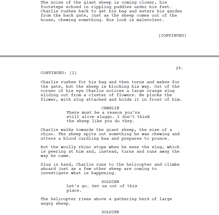 Slugs of doom action scene