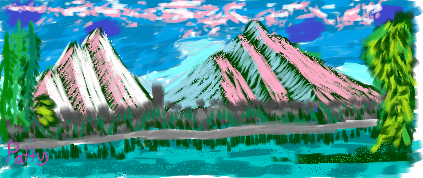 MS Paintings - February 2021- Towering Peaks content media