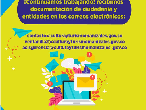 INSTITUTO DE CULTURA TIENE A DISPOSICIÓN CANALES ELECTRÓNICOS PARA RECEPCIÓN DE DOCUMENTOS