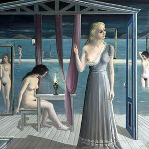 Paul Delvaux, Filles au Bord de l'Eau, d'après Sotheby's