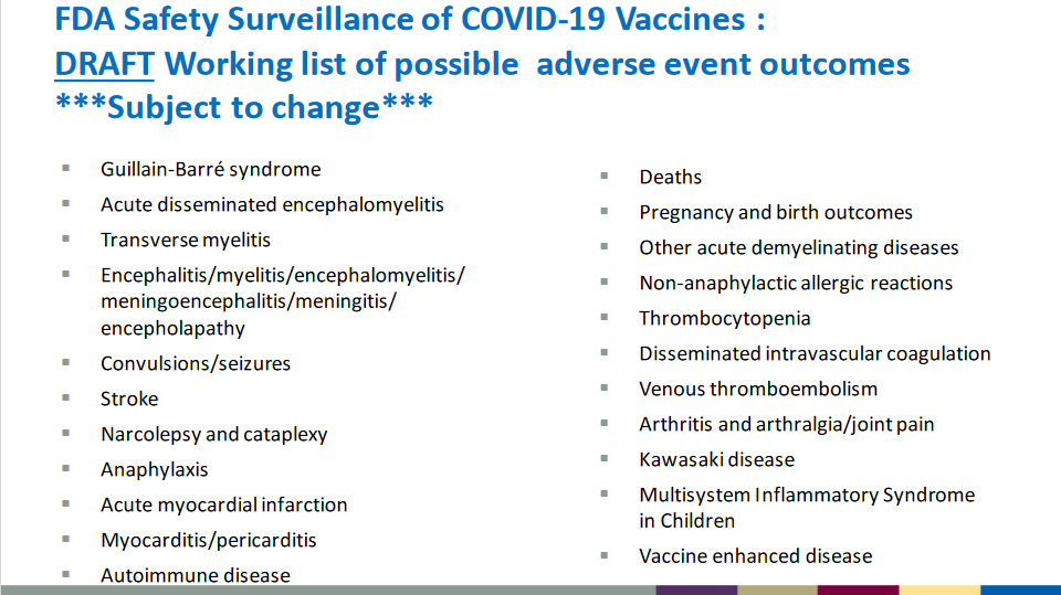 They knew in October 2020 the expected side effects...the infamous FDA slide 16. content media