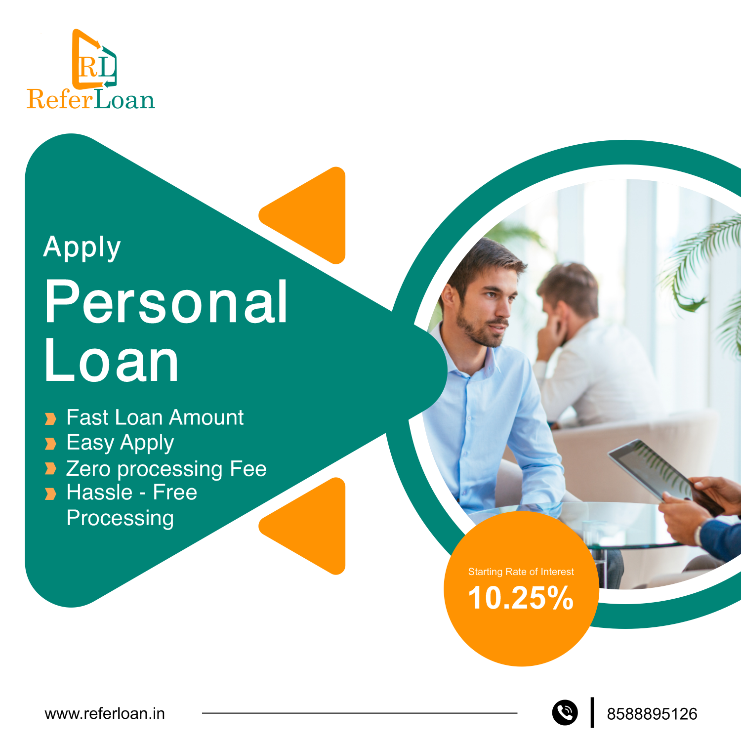 How to apply Personal loan| less processing fee |Referloan content media