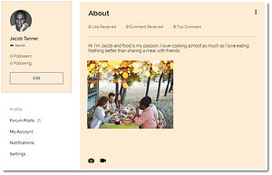 how to add an about me profile page to the raising our tribe parenting community
