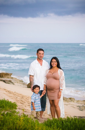 family portrait by the water