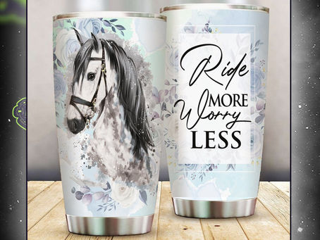 (Fast Shipping) Horse ride more worry less tumbler