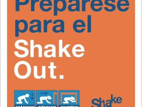 Participa del Gran Shake Out, hoy a las 10:30 a.m.