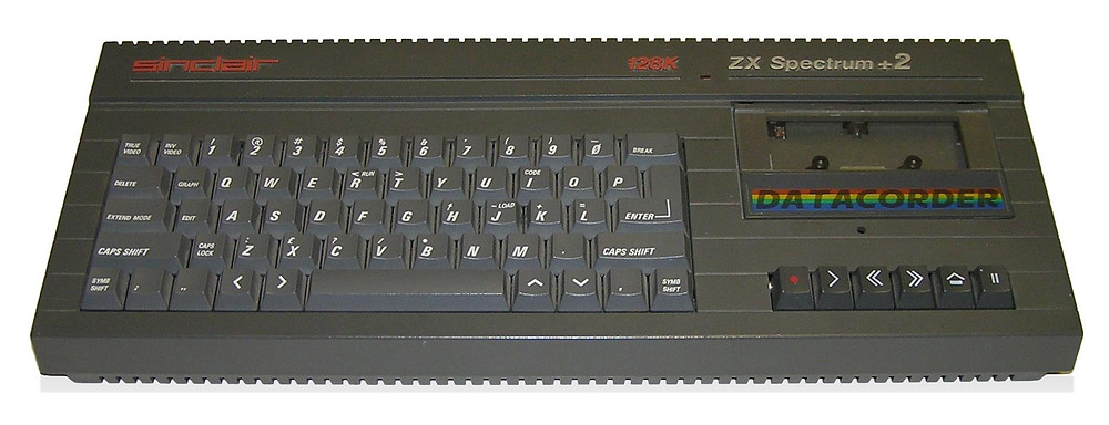 Sinclair ZX Spectrum +2 128K with integral tape deck