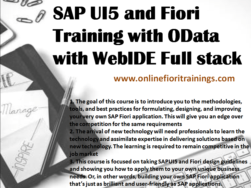 UI5 and Fiori Online Training
content media
