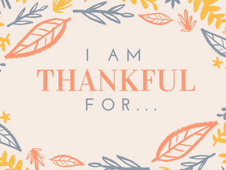 What are you thankful for?