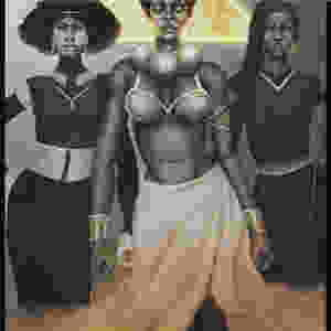 Black art of 3 black queens