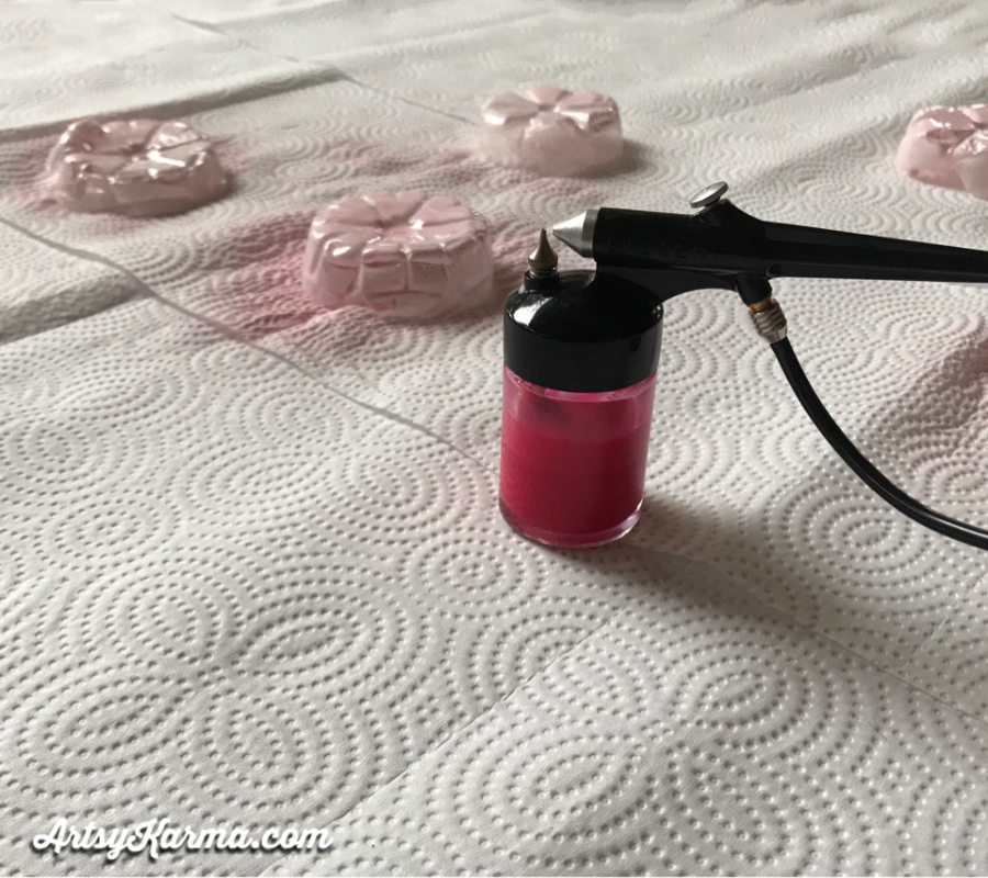 airbrush onto plastic